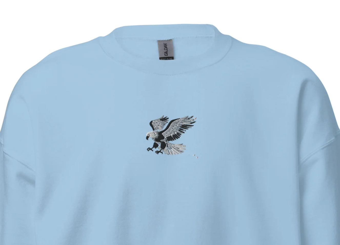 Eagle Vintage Bird Re-Craft Embroidery Unisex Sweatshirt