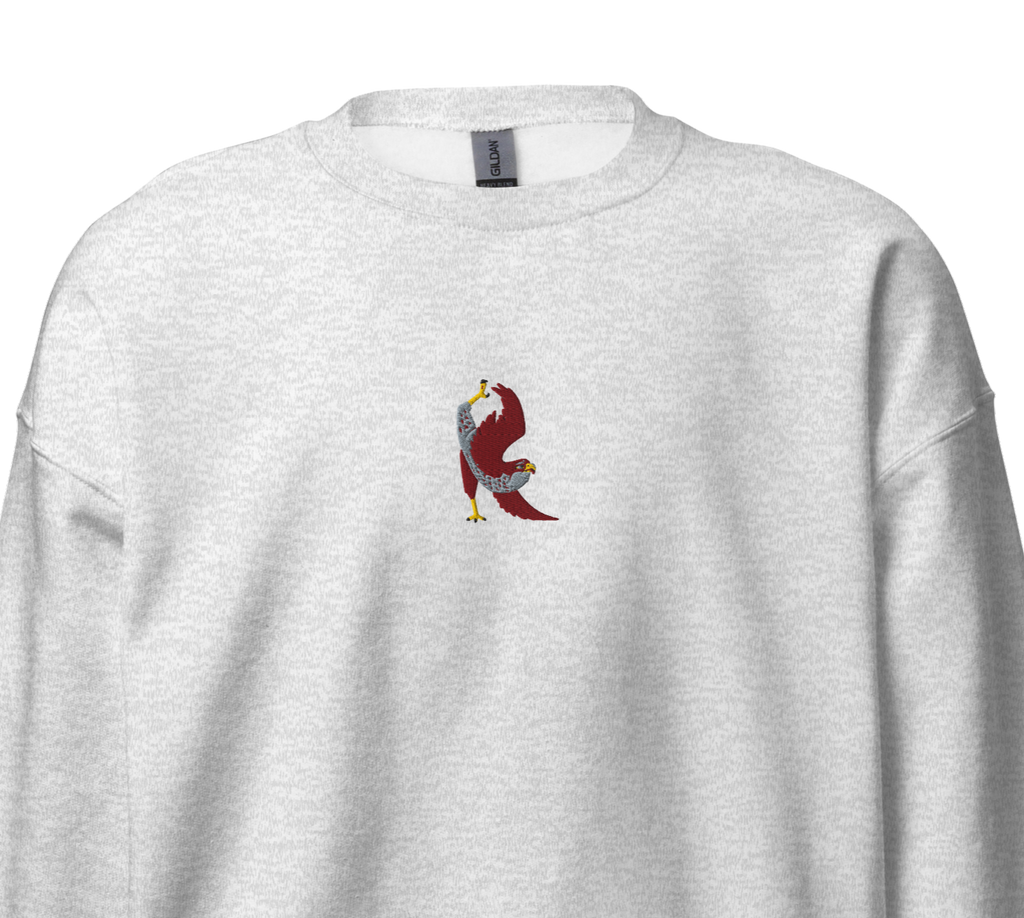 Falcon Yoga Vintage Re-Craft Embroidery Unisex Sweatshirt